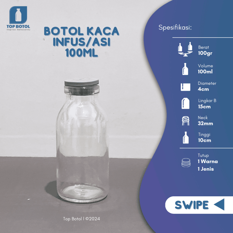 BOTOL ASI 100ML BARU