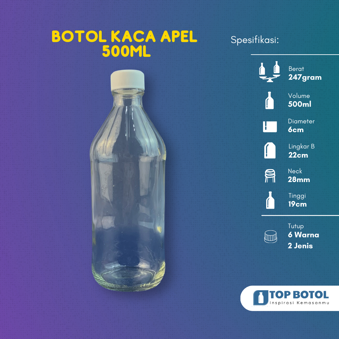 Botol Kaca 500 ml Murah Order Sekarang, WA 0819 0590 3644