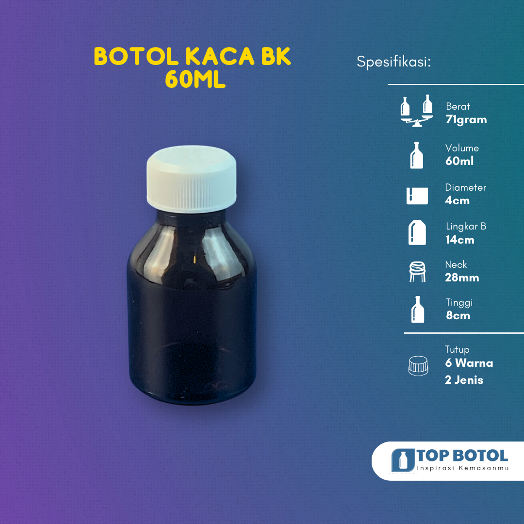 Jual Botol Kaca Dumek Bening 60 ML Rekon: Harga Murah Kualitas Terbaik, WA 081905903644