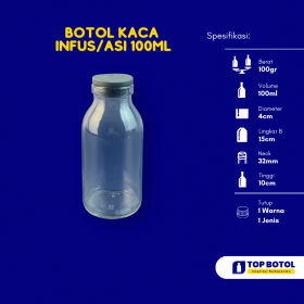 BOTOL KACA INFUS_ASI 100ML