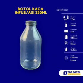BOTOL KACA INFUS_ASI 250ML