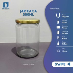 JAR BULAT 500ML IMPORT