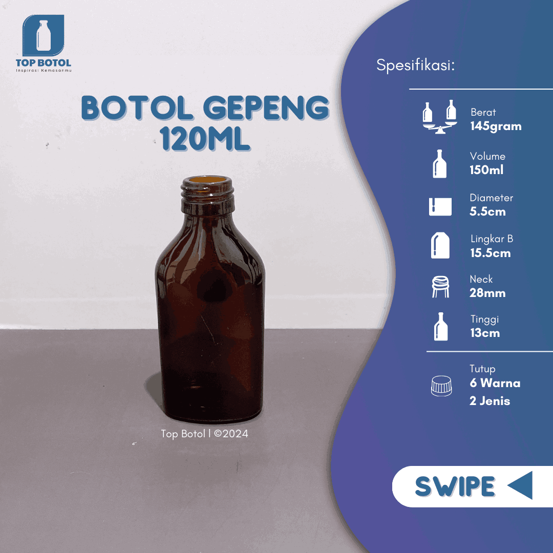 Jual Botol Kaca Koldek 120 ML: Harga Pabrik Termurah, WA 081905903644