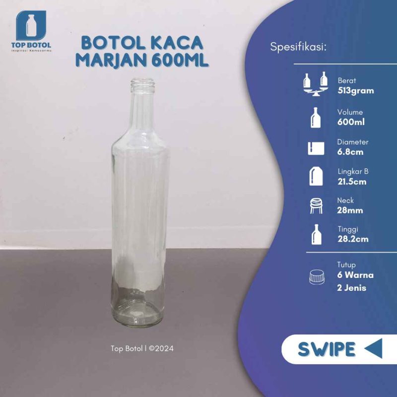 MARJAN POLOS 600ML TANPA TUTUP