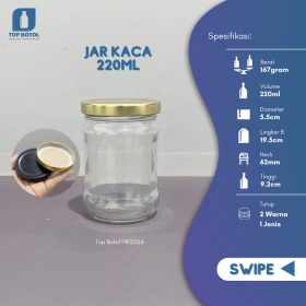 Lp-Jar Kaca 220ml Baru
